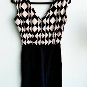 Field Day Black and white geometric dress
